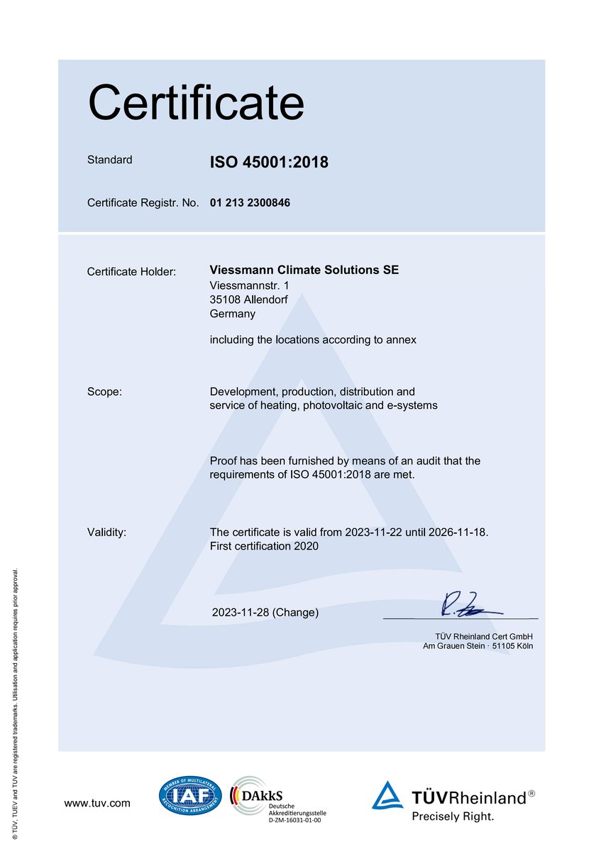 ISO 45001职业健康管理体系认证